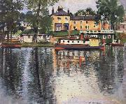 George Leslie Hunter Reflections,Balloch oil painting picture wholesale